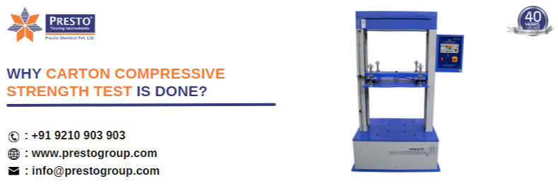 Why carton compressive strength test is done?